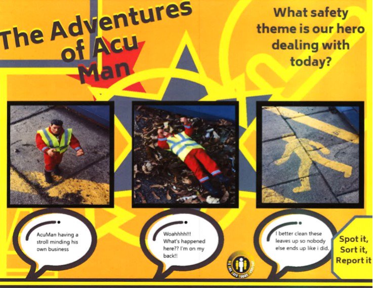 Another adventure, this time "slips, trips and falls". Ensure pedestrian routes are clear of debris. #slipstripsandfalls #acumenwasteservices #hse #slipstripsandfalls