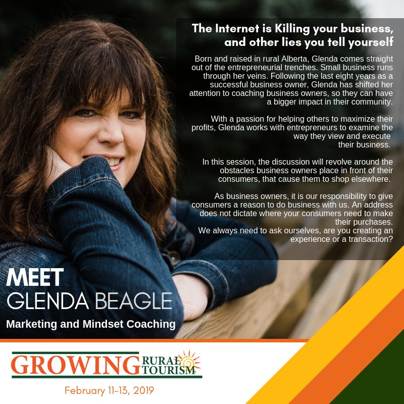 GRTConference's tweet image. Meet Glenda Beagle! #GRT2019 #Tourism #Alberta #Camrose #CRE #investinyourself growingruraltourism.ca