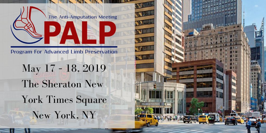 Don't miss the opportunity to interact with leaders in limb preservation from all specialties at #PALP2019 @jmills1955 @monteromiguel @JRUNMD @JeffSiracuse @dgarmstrong @leils @BEST_CLI #CLTI #CLIfighters #WoundCare palpnyc.org