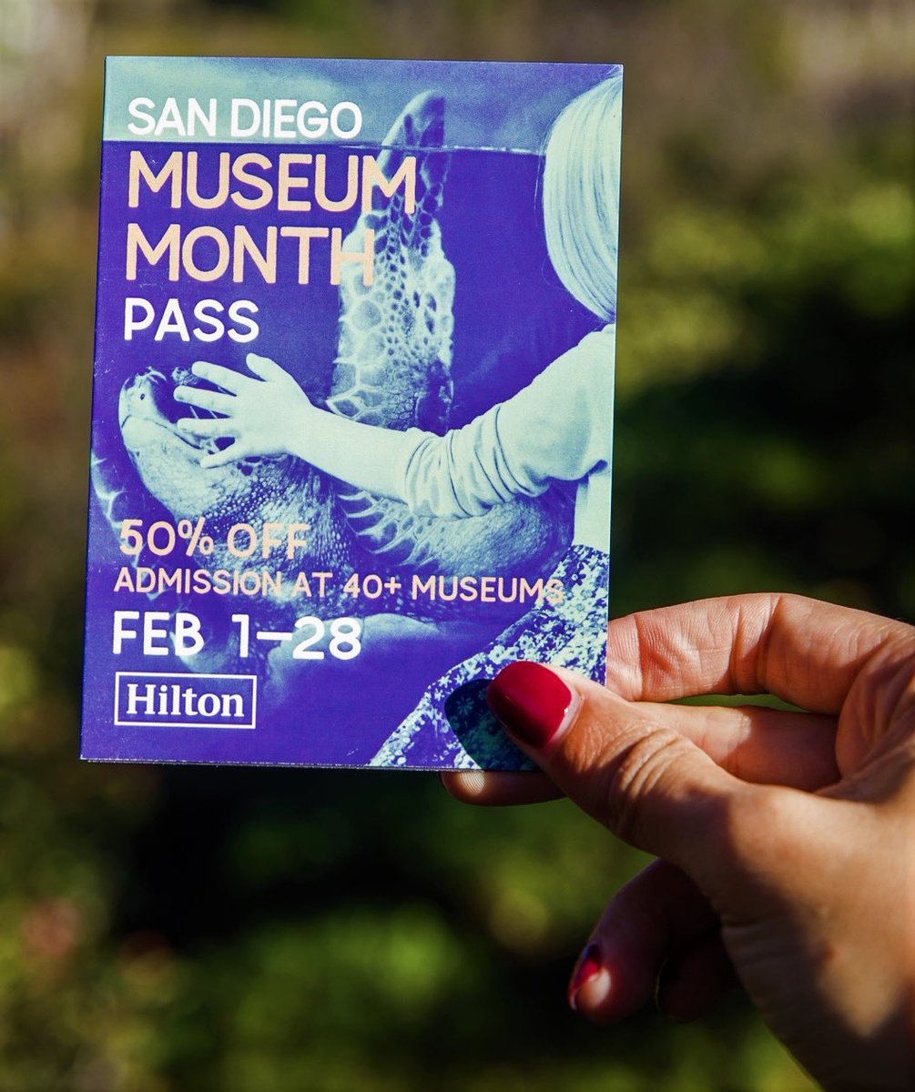 TheCCAE's tweet photo. Pick up your Museum Month discount pass to enjoy 50% off the cost of admission at more than 40 San Diego Museum Council member museums.
Click the link in our bio to find out where you can get your free pass! Also, follow @gomuseums for more info!
#TheCCAE #CenterMuseum #Museums https://t.co/KkBTUVDO1f