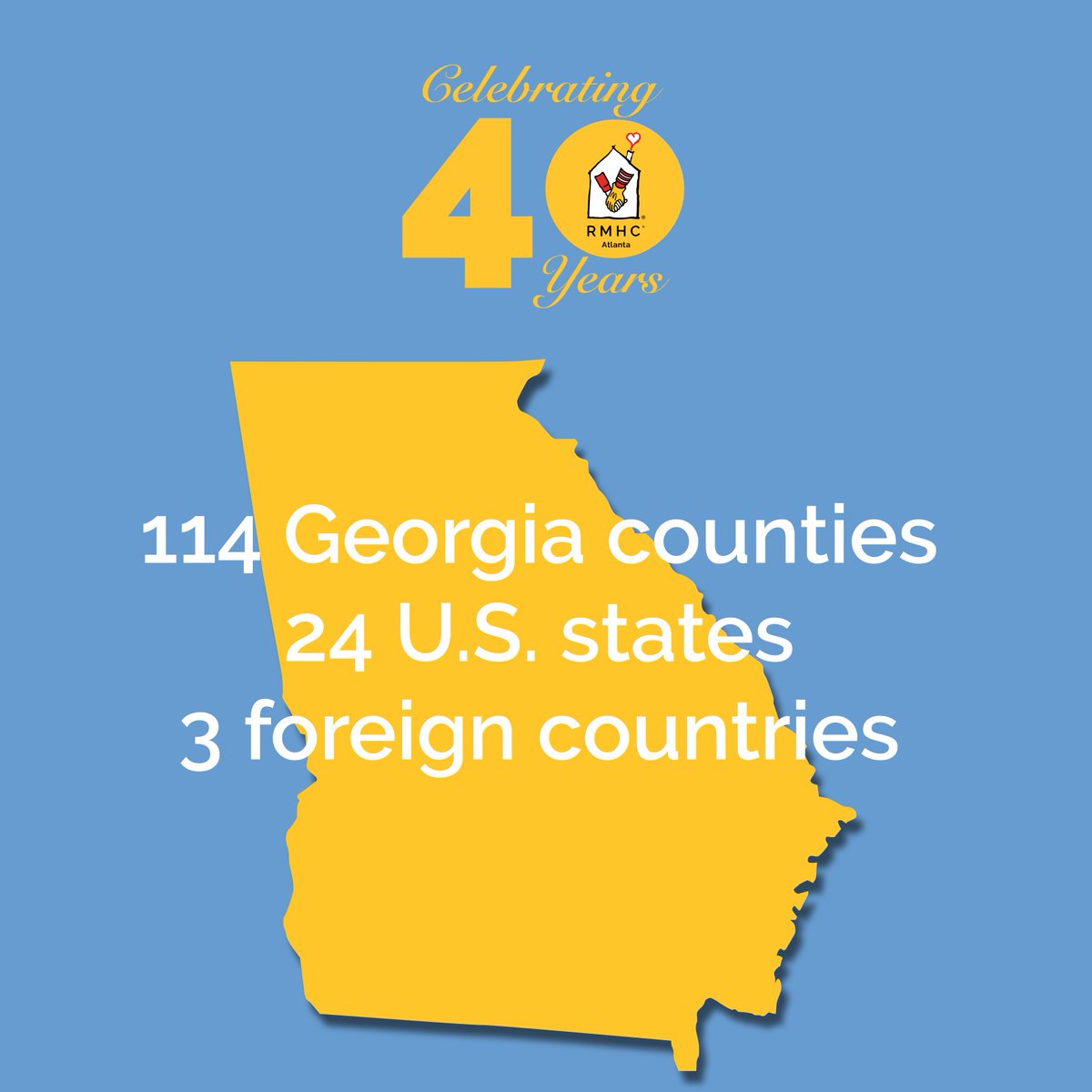 ARMHC's tweet photo. Your 2018 Impact: Did you know our two Houses served families from 114 Georgia counties, 24 U.S. states and 3 foreign countries? This is because of you. Thank you! Learn more at https://t.co/SwCmFFkkYr #2018Impact #KeepingFamiliesClose https://t.co/TN5oVT2HQx