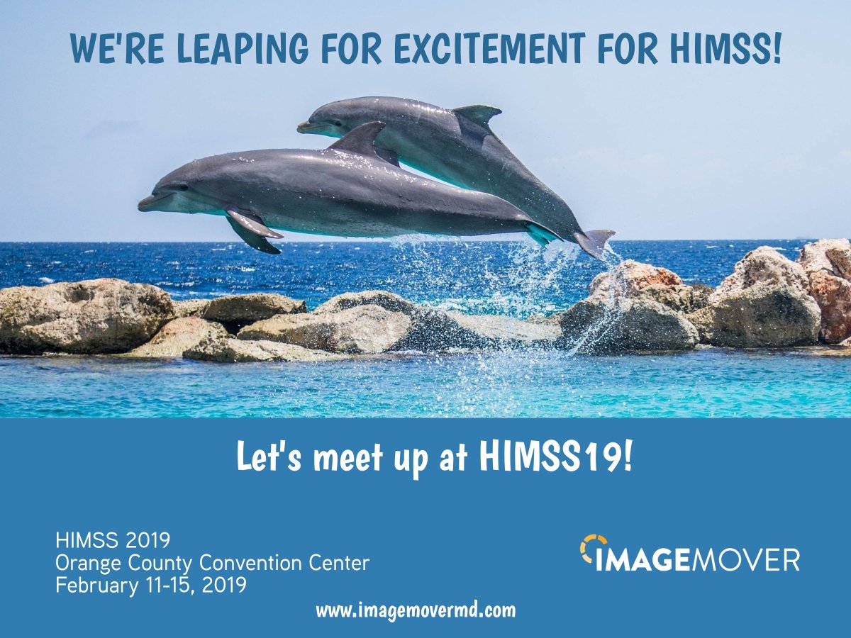 ImageMoverMD's tweet image. HIMSS19 starts in 5 days…are you ready?  We are!  Let&apos;s meet! #HIMSS19