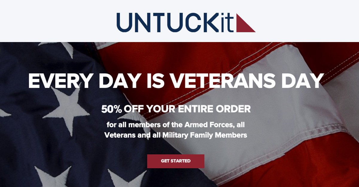 JakeWeatherly's tweet image. 95% of military members are more likely to shop at a company that offers a military discount @UNTUCKit bit.ly/2UIUYc3