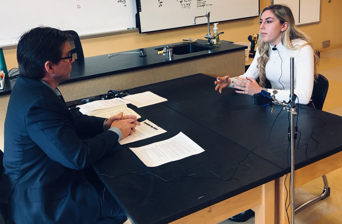 patkaplo's tweet photo. Four #WHS Engineering Capstone students were given practice interviews by @AI_windham's immensely capable @ScottBaetz that were recorded and shared with parents to hone their skills. Tomorrow, @bentleyu CMO @valeriefox interviews the next four! https://t.co/SBfcHmqIvE