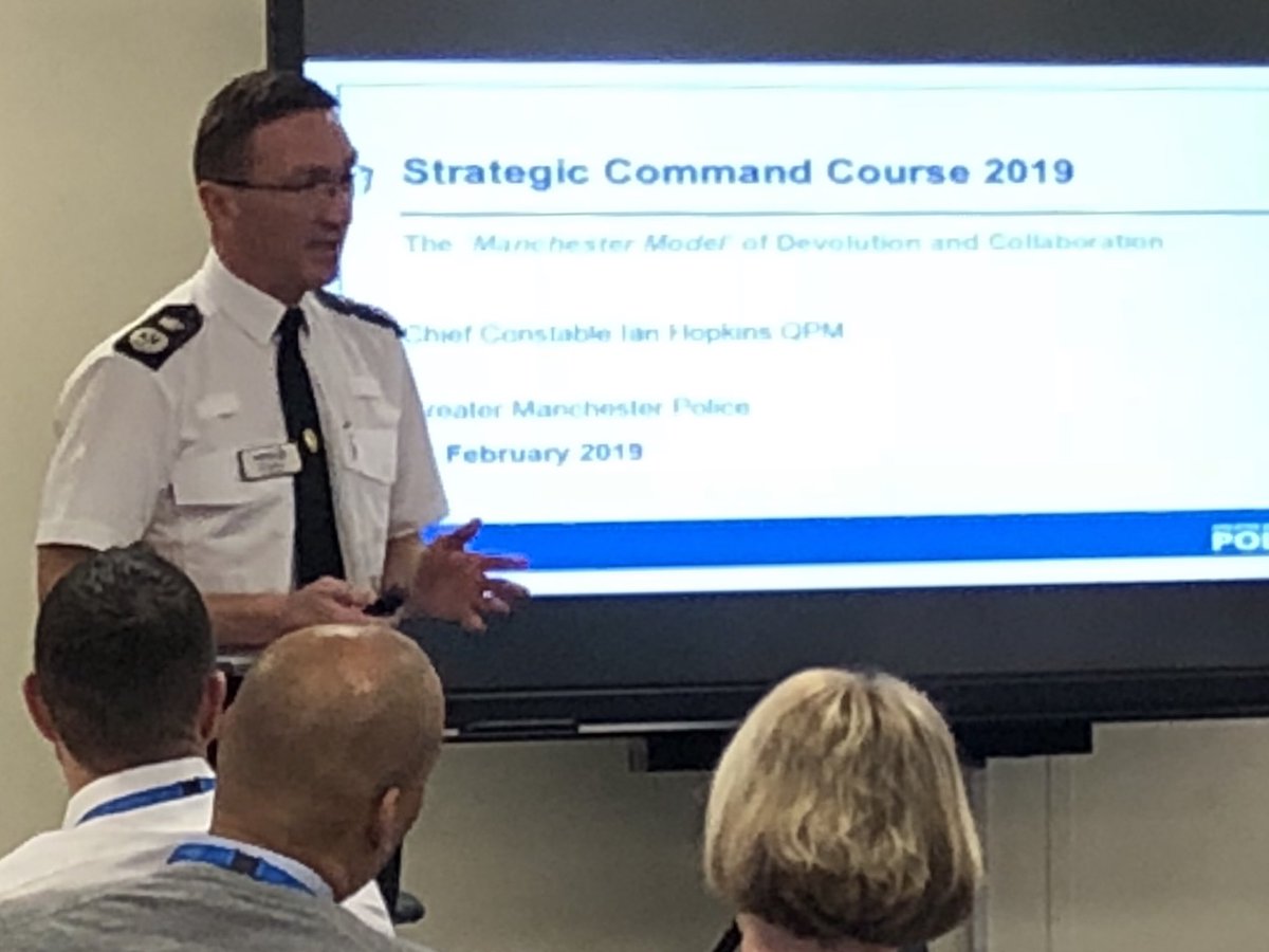 DeeMCollins's tweet image. Thoughtful input from @CCIanHopkins discussing the Greater Manchester Mayoral model and collectively delivering services to keep communities safe #sharedthinking #strongertogether #leadership #SCC2019