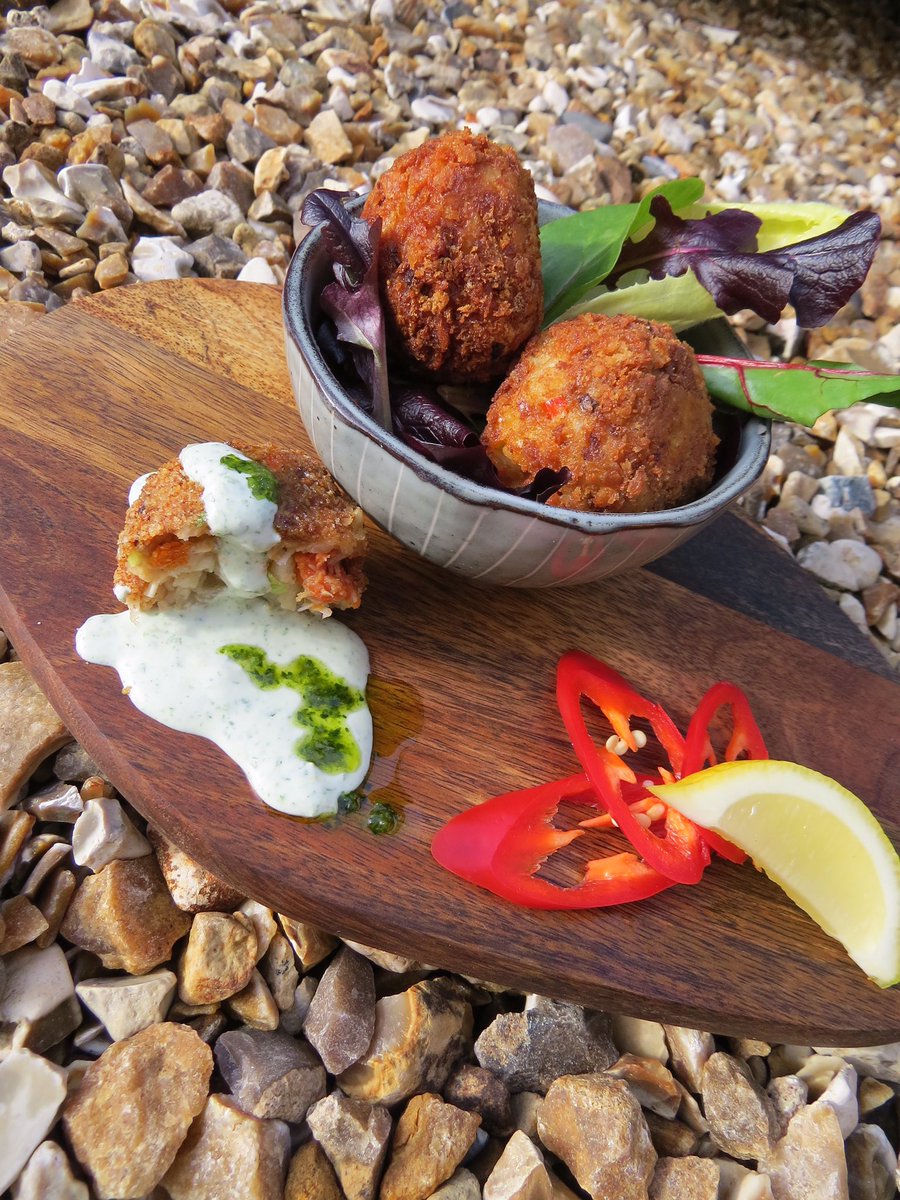 Great morning in the ‘test kitchen’ resulted in these little beauties - crab and smoked cheese arancini (made with local ingredients, obvs!)@Tasteofthewest <a href="/devonfoodarmy/">Devon Food Army</a> <a href="/DevonFoodLovers/">Devon Food Lovers</a>