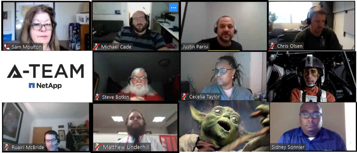 NetAppATeam's tweet photo. #HappeningNow it's the #NetAppATeam Forum! We've got our very own @NFSDudeAbides presenting to us on #NetApp #FlexGroups! https://t.co/HNbDBV41kd