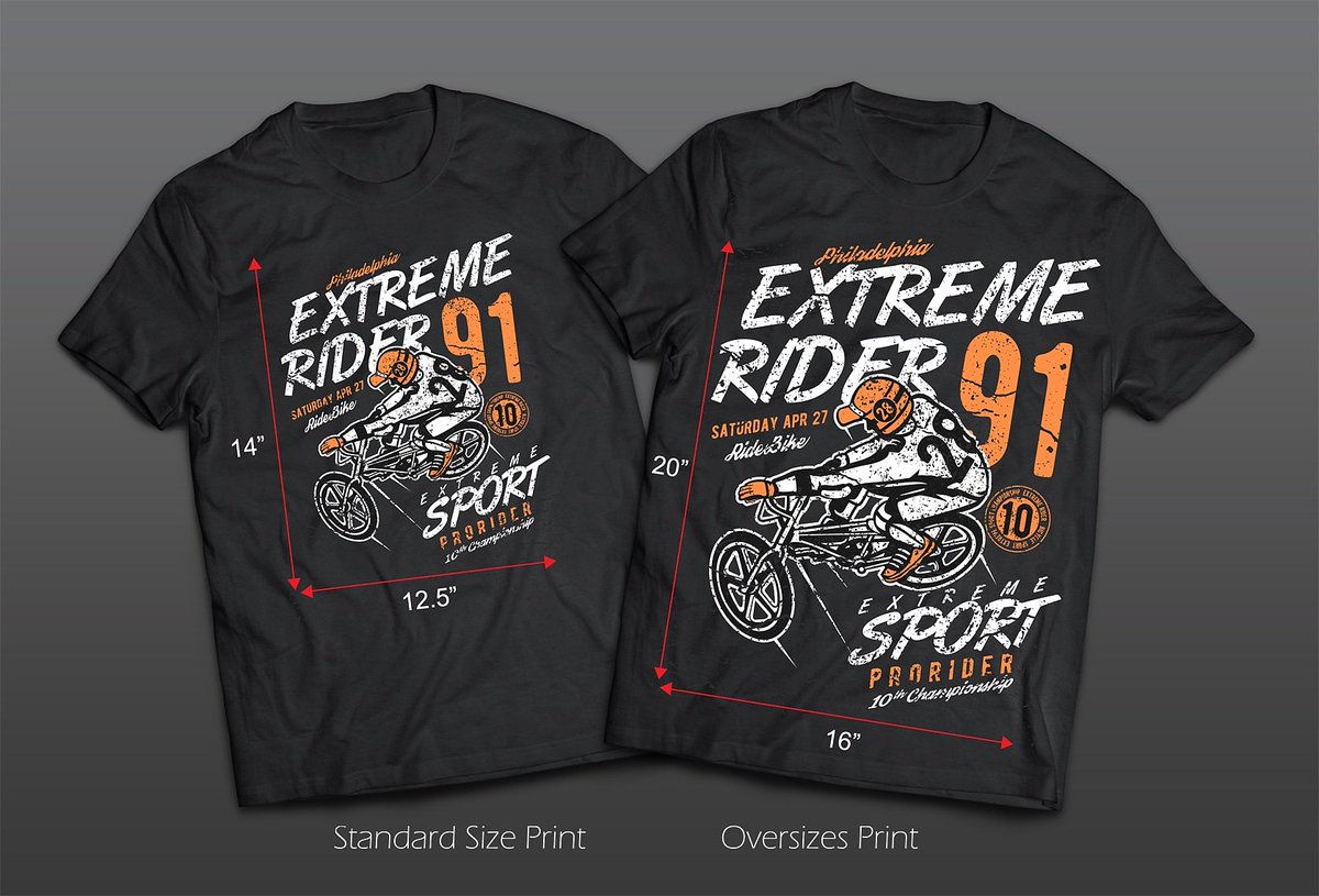 Evol2Press's tweet photo. Why stick to a standard size print. Go with an OVERSIZE PRINT! Check us out at https://t.co/2LfCGYQmjD to receive a quote today. #screenprint #oversizeprint #deals #smallbiz #customscreenprinting #evol2press #customtees https://t.co/ilVE4CQ0c4