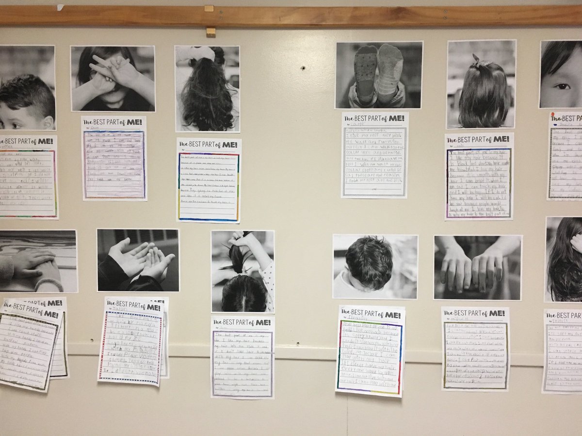 Incredible Writing pieces from our grade 2&amp;3 classroom. "The Best Part of Me"...#CPRocks!