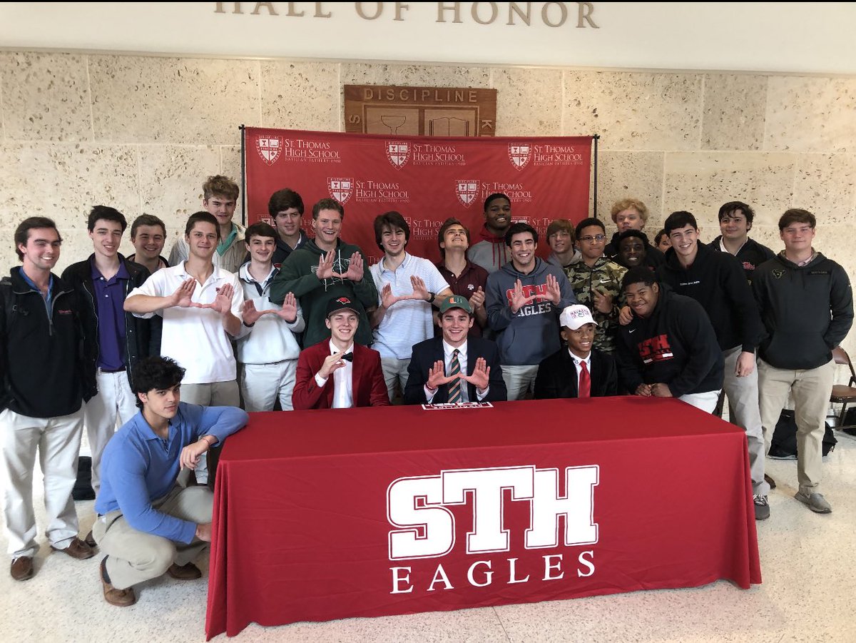 Kirby_Matocha's tweet photo. Signed, sealed, delivered, heβs yours @CanesFootball #SIGNINGDAY19 https://t.co/6zb1uoAsTw