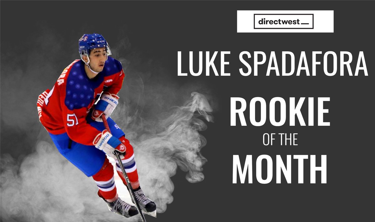theSJHL's tweet photo. .@Directwest ROOKIE OF THE MONTH: 2000 F Luke Spadafora (Calgary AB), @Milshockey 

He paced all 1st year players with 5G and 6A in 10games played during the month of January.He also stood out at the SJ MJ Showcase in #YQR in emerging as a top player

Photo: Outer Edge Imagery https://t.co/aRdsjhIaVJ