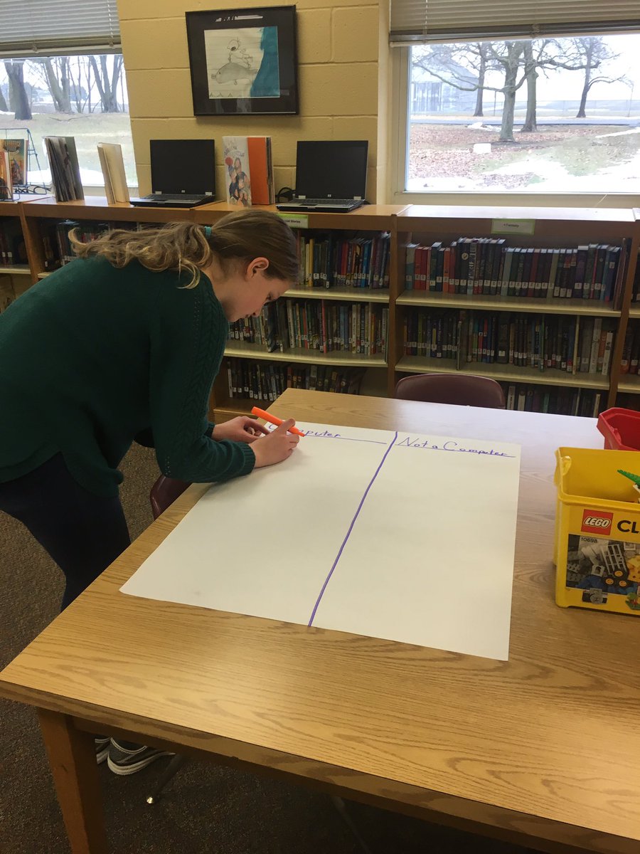 LeRoySTEM's tweet photo. Students are determining whether certain items are a computer or not a computer @codeorg #LESSTEM #LESCS https://t.co/sj1Cfxx9p7