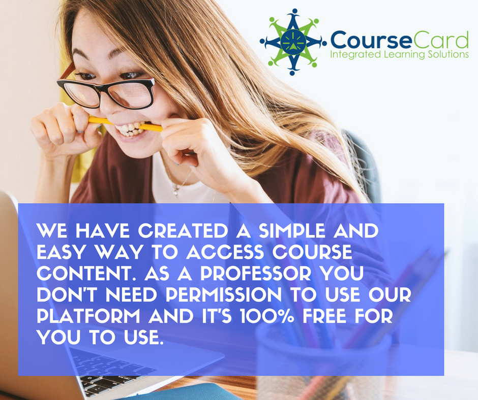 Are you a professor looking to make your course materials accessible and affordable to your students? Check out CourseCard today!! #AcademicLife #AdjunctProfessors #AssociateProfessors #ProfessorLife #Professors #HigherEd