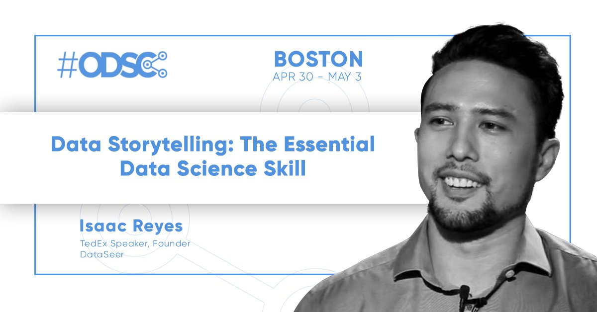 _odsc's tweet photo. Hear from Isaac Reyes, TedEx Speaker, Founder of DataSeer at #ODSCEast 2019 in Boston, Apr 30th - May 3rd https://t.co/xo8bvePARt @DataSeerInc #DataScience https://t.co/kPQ6Qjjw3P