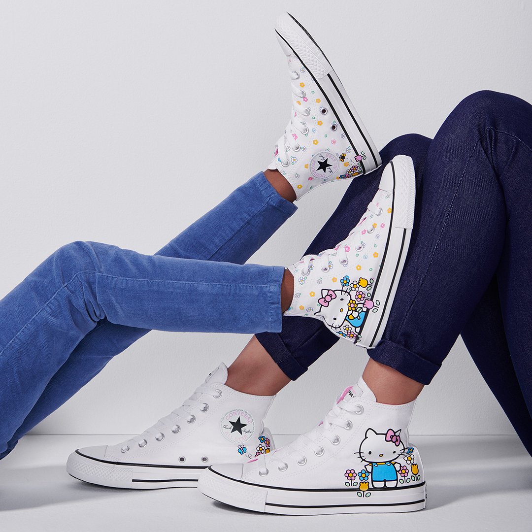 hellokitty's tweet photo. Ready for Spring 🌸🌻🌼 Shop the newest @converse collection now: https://t.co/q5RFP2iw9e #ConverseXHelloKitty https://t.co/g6RUuXdz5f