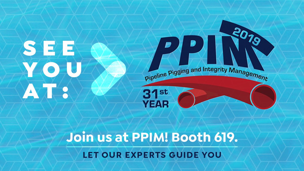 NewCenturySW's tweet photo. Join us at #PPIM19, Booth 619! Come chat with our experts about improving your assessment results, we’re here to help! #pigging #ili #integritymanagement https://t.co/V77ocRegDP
