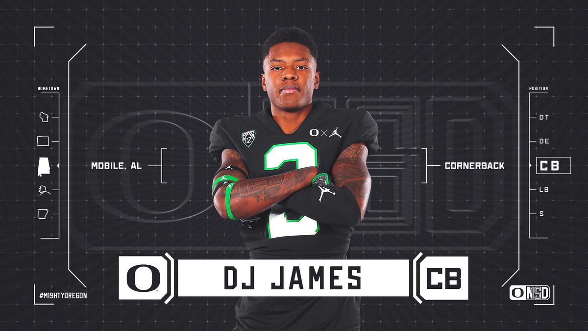 oregonfootball's tweet photo. Lockdown corner. Another playmaker from the state of Alabama! Welcome to the family, @DJ2ERA!
#M19HTYOREGON || #GoDucks https://t.co/zQ8md7SzzA