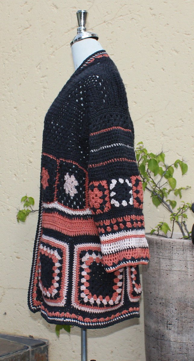 kennainafrica's tweet photo. Granny square crochet jacket , Crochet Boho jacket , Womens jacket , Long cardigan , Granny square coat , Crochet jacket , Handmade jacket https://t.co/FFvhcghW6S #Handmade #Etsy #KennaInAfrica #OoakJacket https://t.co/ShmcAwPuHm