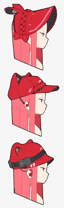 帽子とヘッドフォン 