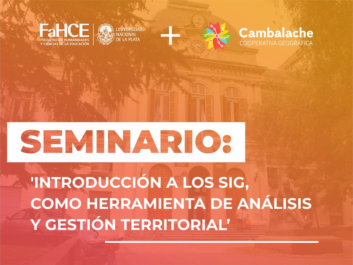 cambalachecoope's tweet photo. El pasado diciembre, desde CAMBALACHE estuvimos dentro del Doctorado en Geografía 🌎 de la Universidad Nacional de La Plata. 

#cambalache #coopera #cooperativa #unla #fahce #universidad #doctorado #geografia #seminario #sig #gis #geo https://t.co/30BKIT2KOc
