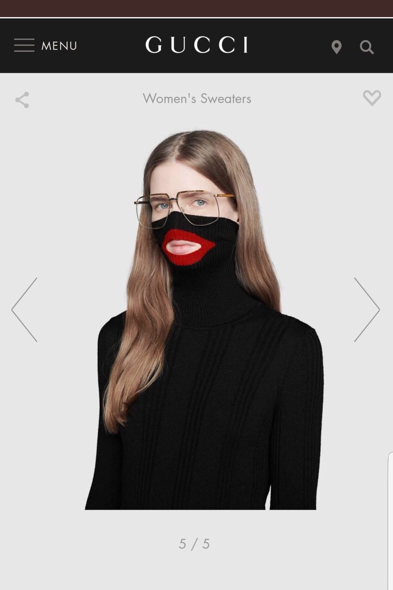 black face gucci sweatshirt