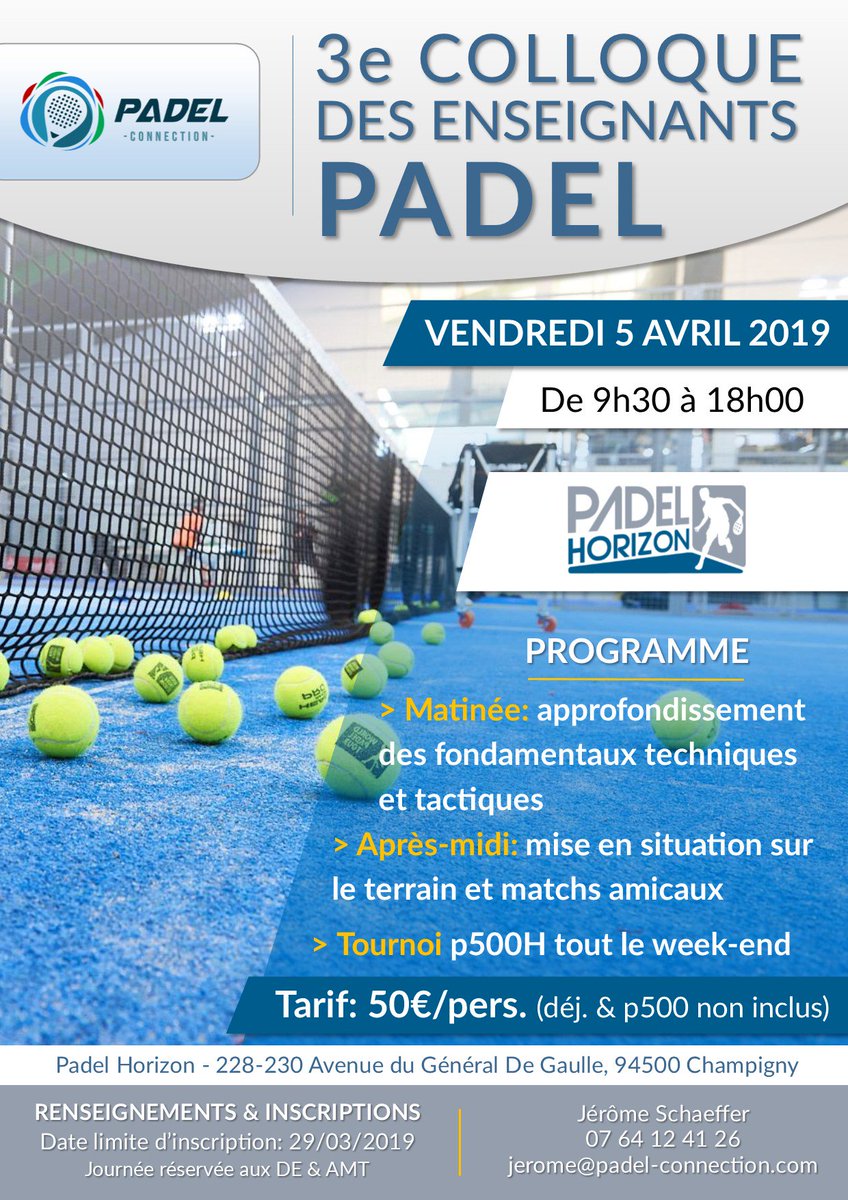 padel_connect's tweet photo. Prochaines sessions de formation 100% padel / Next training sessions: 
- 05/04: @padelhorizon
- 08-12/04: @WinwinPadel 
Inscriptions ouvertes. Vamos!!! 🎾 💪💪💪 https://t.co/TBfnbpjiWc