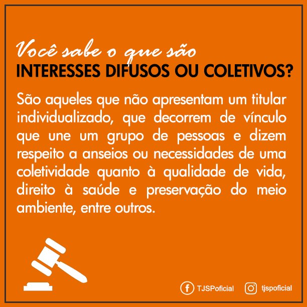 TJSPoficial's tweet photo. A tutela dos interesses coletivos dos consumidores e vítimas está prevista nos artigos 81 e seguintes do Código de Defesa do Consumidor. Acesse o texto legal: https://t.co/kwC0gUhqxH #GlossárioJurídico #Interesses #Difusos #Coletivos #TutelaJurisdicional https://t.co/RQtJ2FF8HT