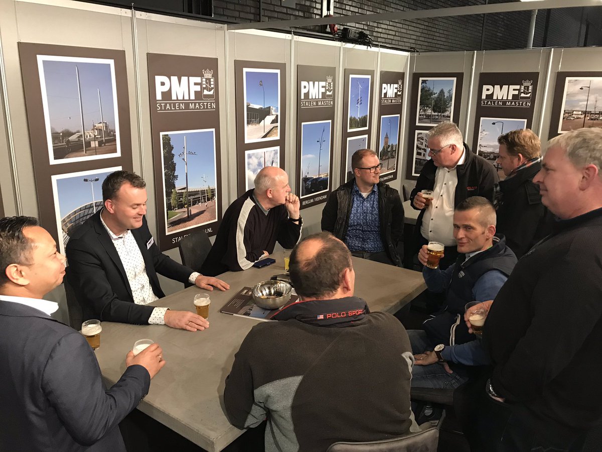Nuttige momenten en tijd voor gezelligheid op de Infra Relatiedagen in Hardenberg. #pmf #stalenmasten.