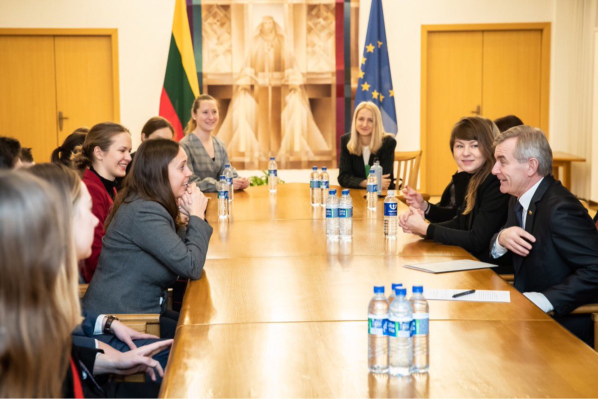 KurkLT's tweet photo. Here are a few moments of what our meeting with Viktoras Pranckietis the Speaker of Seimas looked like! 

#createlithuania https://t.co/xGrVn1Gj35