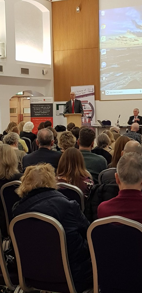 cathycross's tweet image. @JohnHendyQC addresses a packed audience at Mander Hall to mark the 30th year anniversary of the Institute of Employment Rights @CadThomas @johnmcdonnellMP
