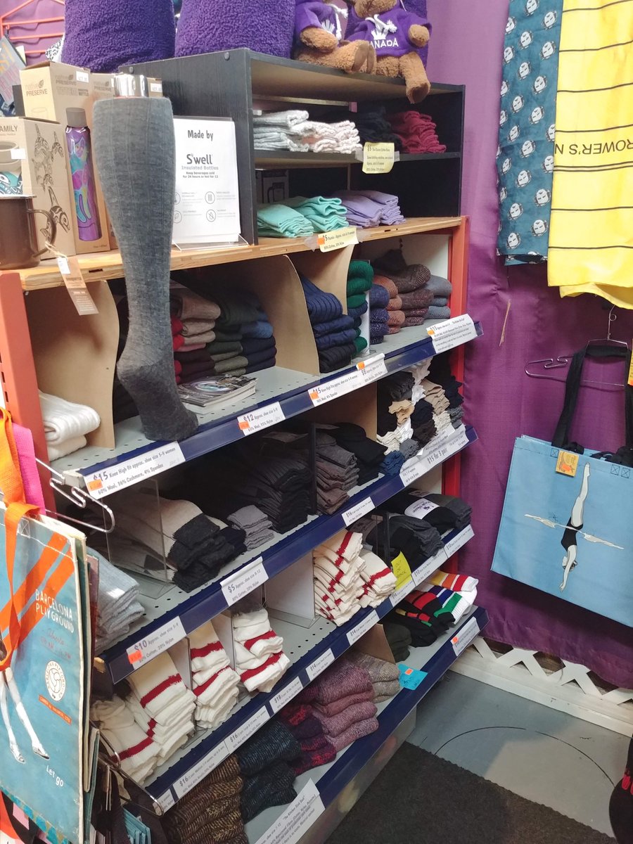 purple_moose's tweet photo. Hey @JACK1023ldn #jacktivities fans, remember to always practice safe socks at #PurpleMooseSocks, on the 2nd floor at @TheMarketWFD. "So many socks, so little time." - #Mooselow #ActuallyMadeinCanada #ShopLocal https://t.co/tyXcjSny0u