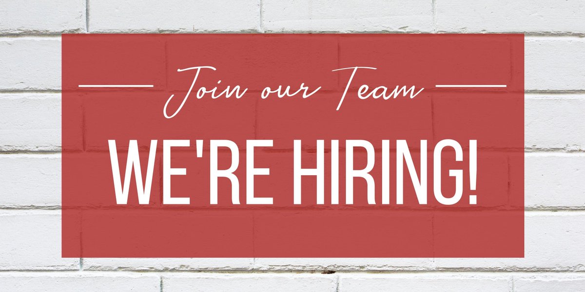 thescarlethope's tweet photo. We're hiring! Check out the job posting on our website and apply if you think you would be a good fit. Spread the word! https://t.co/1somfFPqtE https://t.co/M11fqeCNi5