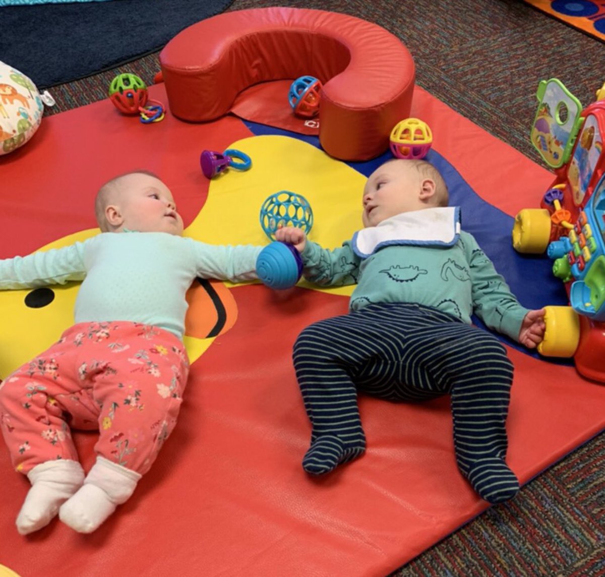 hlvaron's tweet photo. Our babies in Baby Bear Cubs 1 are learning all about making friends and socializing! #KISDBragChat #KISDKEEP #socialemotionallearning #earlylearning https://t.co/eyQHWzSpgd