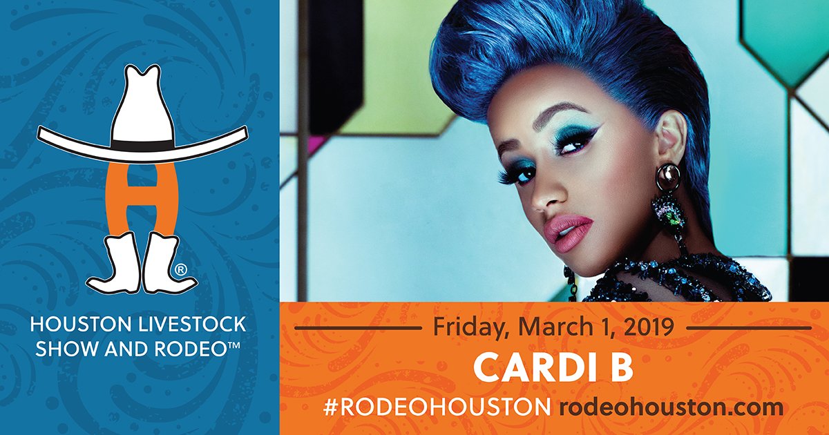 RT &amp; Follow <a href="/RODEOHOUSTON/">RODEOHOUSTON</a> for a chance to WIN 2 tickets to see <a href="/iamcardib/">Cardi B</a> on March 1! #RODEOHOUSTON