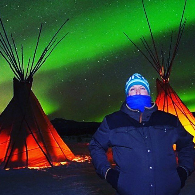 TheMarcSmith's tweet photo. #BucketList ✅ watching the Aurora Borealis in the Yukon with @ArcticRangeAdvt @travelyukon #ExploreYukon #explorecanada #northernlights https://t.co/wkNmlcWuz4