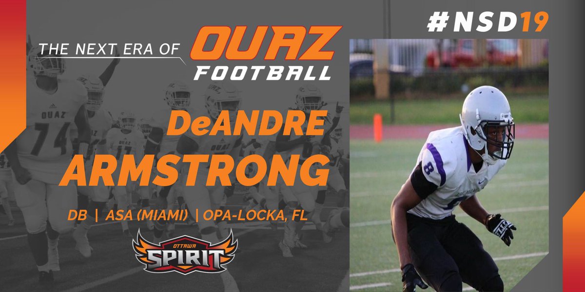 OUAZFootball's tweet photo. “Incredibly talented DB out of Florida. Impressive length and quickness. Expect to see him make an immediate impact for the defense.” -Coach Byrnes, Offensive Line Coach @dre_day10 #WeAreOUAZ #FangsOut19 #JUCOProduct #FootballFamily https://t.co/m1qcempjxX