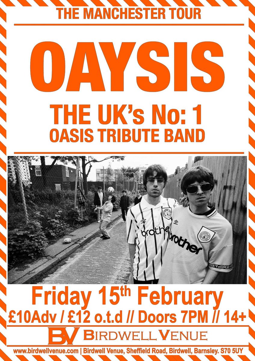 Please to announce La Fox has been confirmed as support for Oaysis next Friday.

Friday 15th February // £10Adv / £13 O.T.D. // Doors 7PM.

Tickets still available from the venue direct or via SeeTickets: seetickets.com/event/oaysis/b…