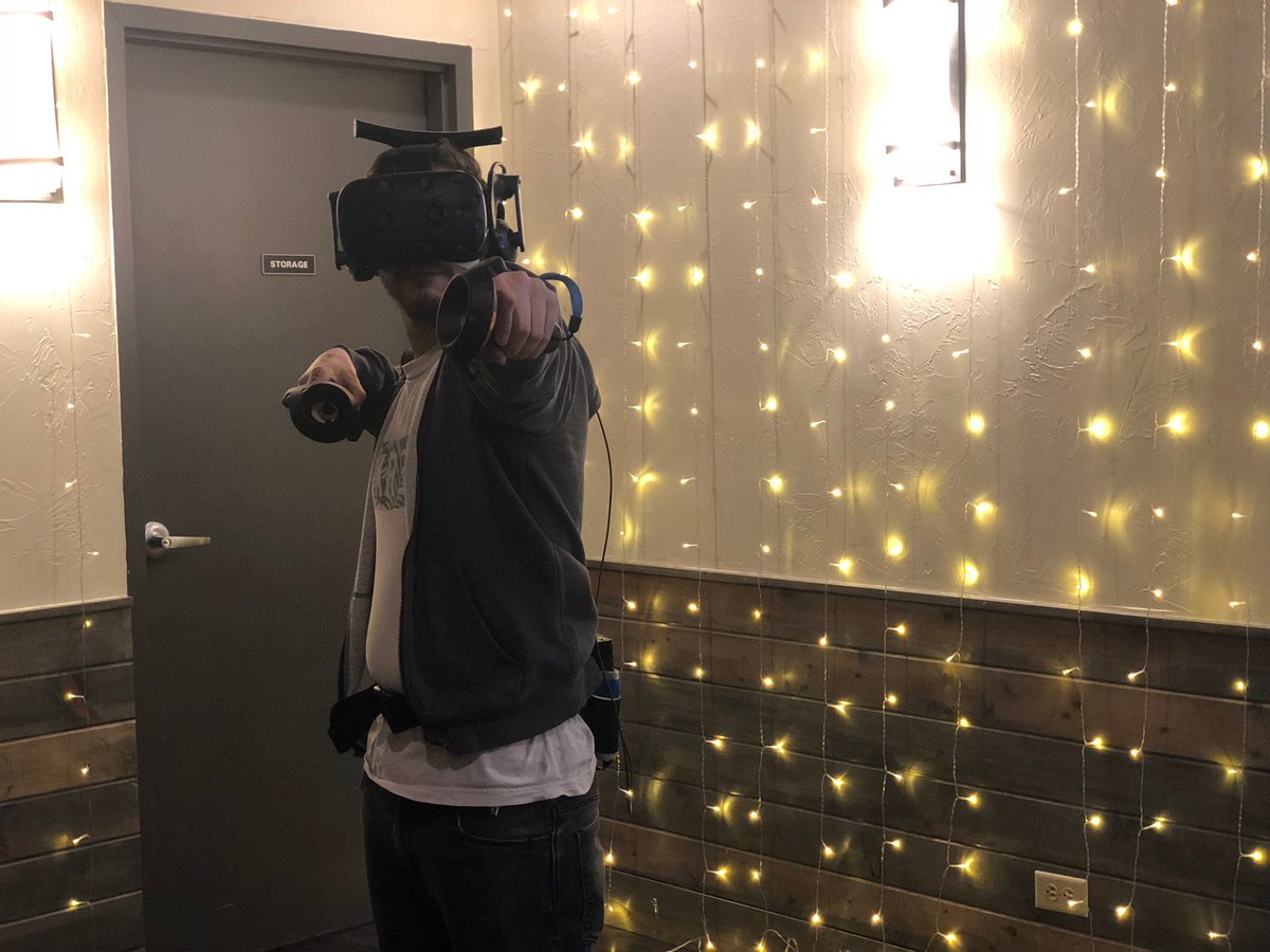 voltagead's tweet photo. Our dev team had a little fun last week playing VR @TiltPinballCO https://t.co/Oh6ZefrXEK