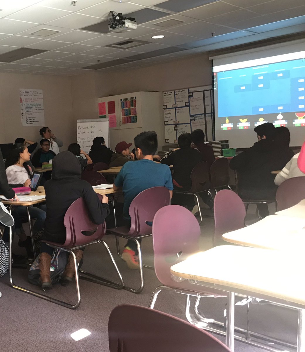 Toro Canyon Middle School students reviewing for a test playing jeopardy! Students collaborate with their team to share answers! Great things happening <a href="/CVUnified/">Coachella Valley USD</a> #CVUSDLearns