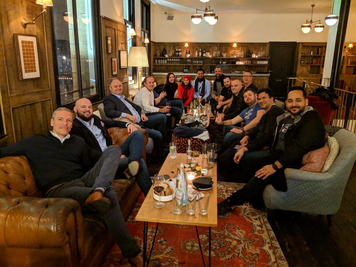 Best team in the business! #Appspace team debrief after day two of #ISE2019