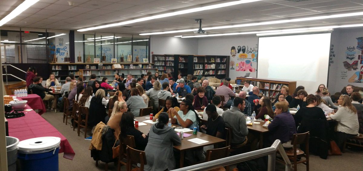 Career and Technical Education staff,  students, and community partners meet to collaborate on a district PLC day. Make no mistake, CTE is the present and the future! @OBSupCittadino @OBGuid_Tivald