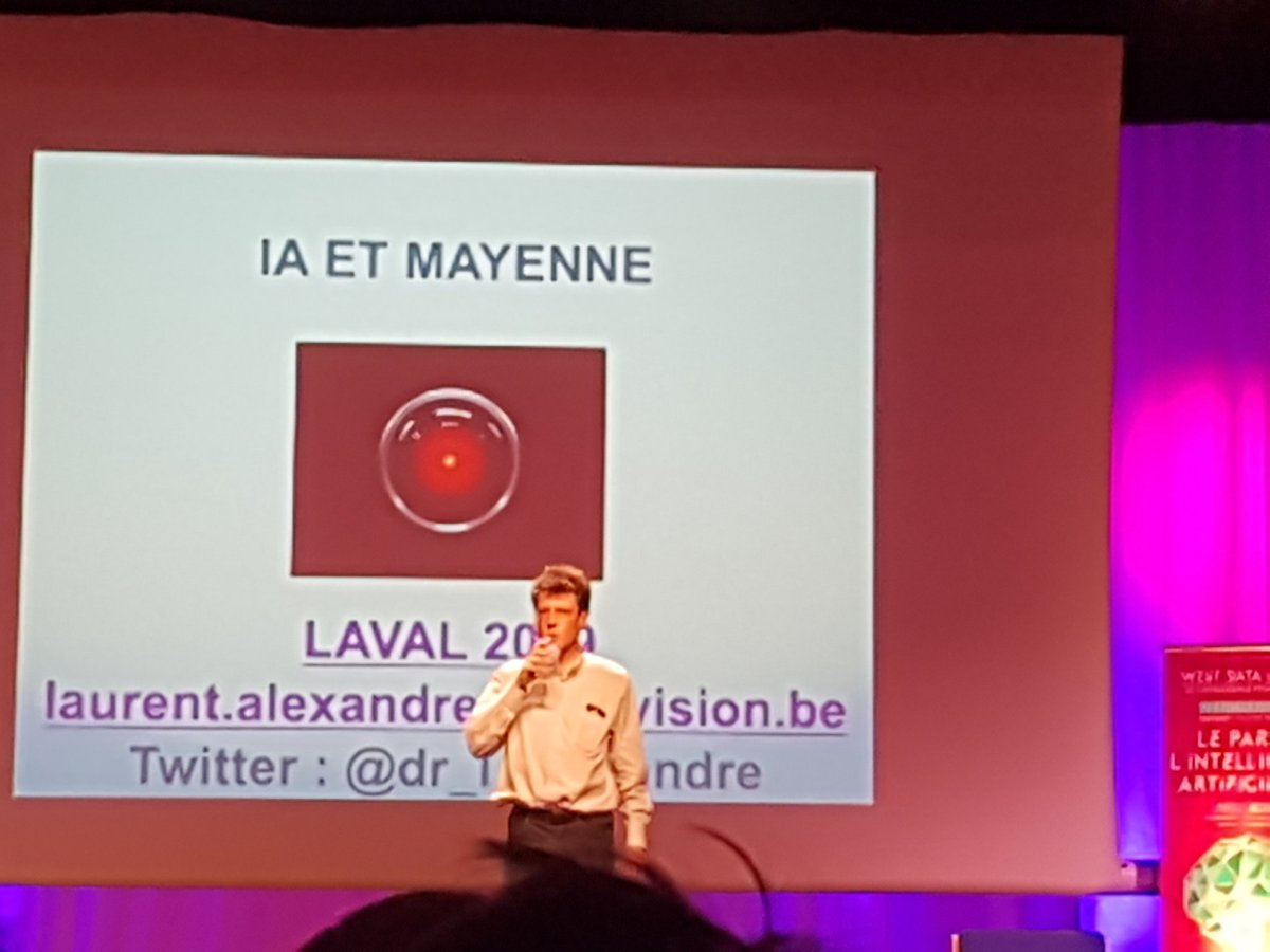 Une conférence passionnante ! Merci <a href="/dr_l_alexandre/">Docteur Laurent Alexandre</a> 
"Tout le monde doit participer au débat sur l'intelligence artificielle"