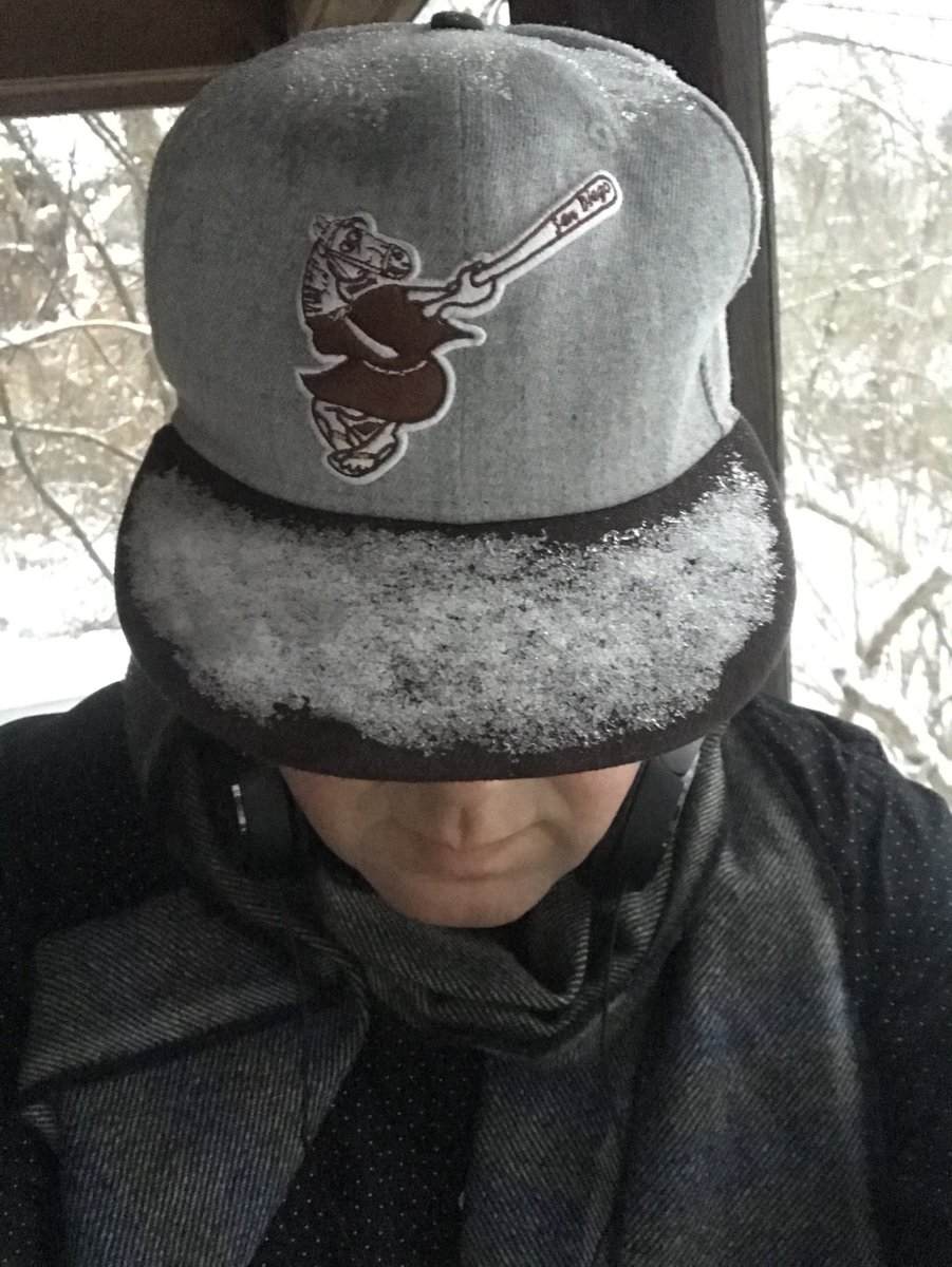 Good hat for shoveling snow in Minnesota, <a href="/DarkHorseRoast/">Dark Horse Coffee</a>. Thanks!