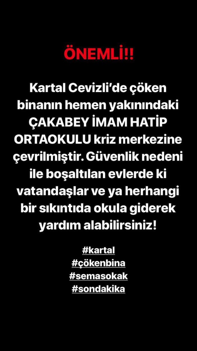 #kartal #semasokak #çökenbina #sondakika