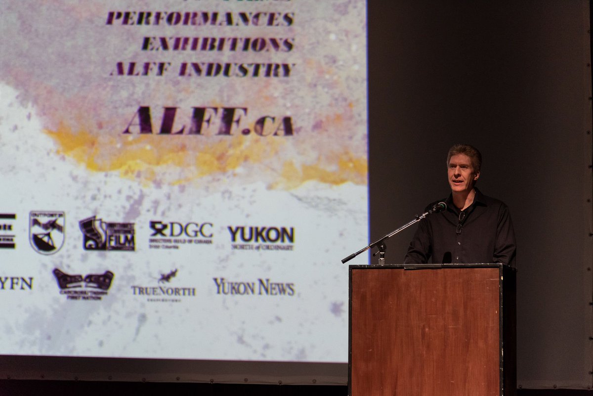 alffyukon's tweet photo. Each year we invite a handful of industry guests to the festival to take part in #ALFFIndustry - this year we were thrilled to have @N_Clermont @CMF_FMC and Steve Bates @Telefilm_Canada to help open the festival #Available #Light #Film #Festival #ALFF #FilmintheNorth https://t.co/68uSi11mAe