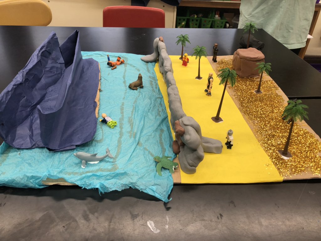 liv4science's tweet image. Students are designing a structure to reduce beach damage caused by mechanical waves! Students will present their model and plan to the committee of a coastal tourism town. Check back for progress😁 #teammillburn #MMSgrowth