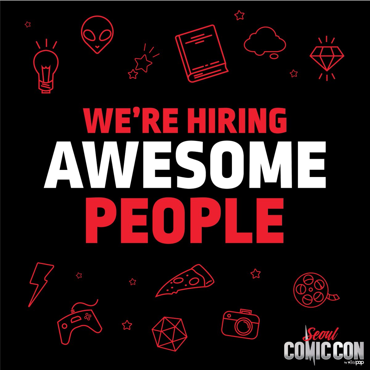 Ready to pursue your passions? We get to live our dreams every day. You should too! @ComicConSeoul is looking for a new Senior Project Manager to join the team. Click to apply now! bit.ly/2sK8LDa #joblisting #levelup #wearehiring #jobopening