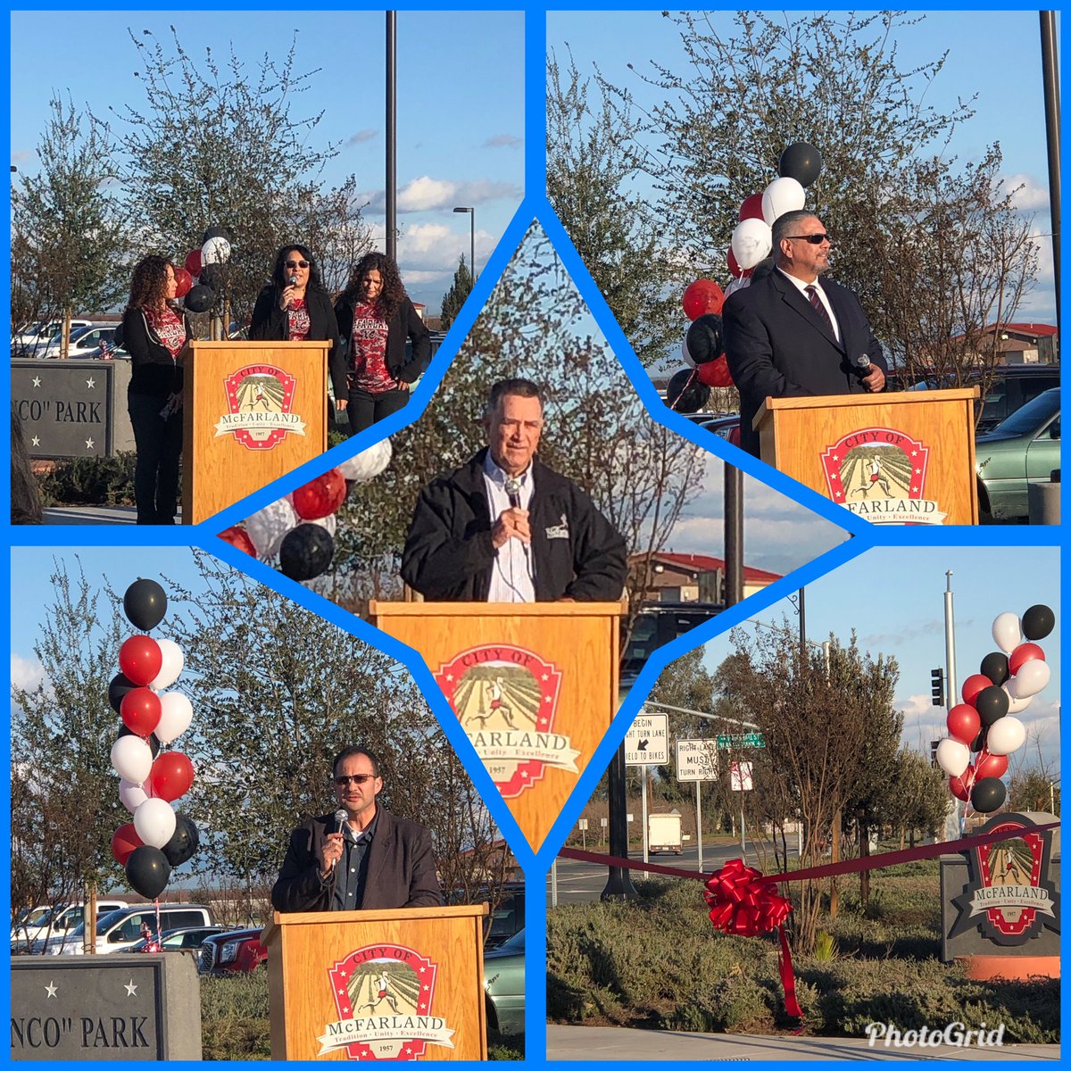 Jim White Blanco Park Grand Opening.  #McfarlandCity #community #partnerships #MUSDstrong @SAaronResendez <a href="/loriwschultz/">Lori Schultz</a> <a href="/McFarland_USD/">McFarland Unified SD</a> <a href="/MHSCougarNation/">McFarland H.S.</a> @MMS_of_MUSD <a href="/KernAve_Bobcats/">Kern Ave Elementary</a> <a href="/BRS_Academy/">Browning Road STEAM Academy</a> <a href="/Horizon_Jaguars/">Horizon Elementary School</a> <a href="/McFarland_MLC/">McFarland SJHS & MIS</a>
