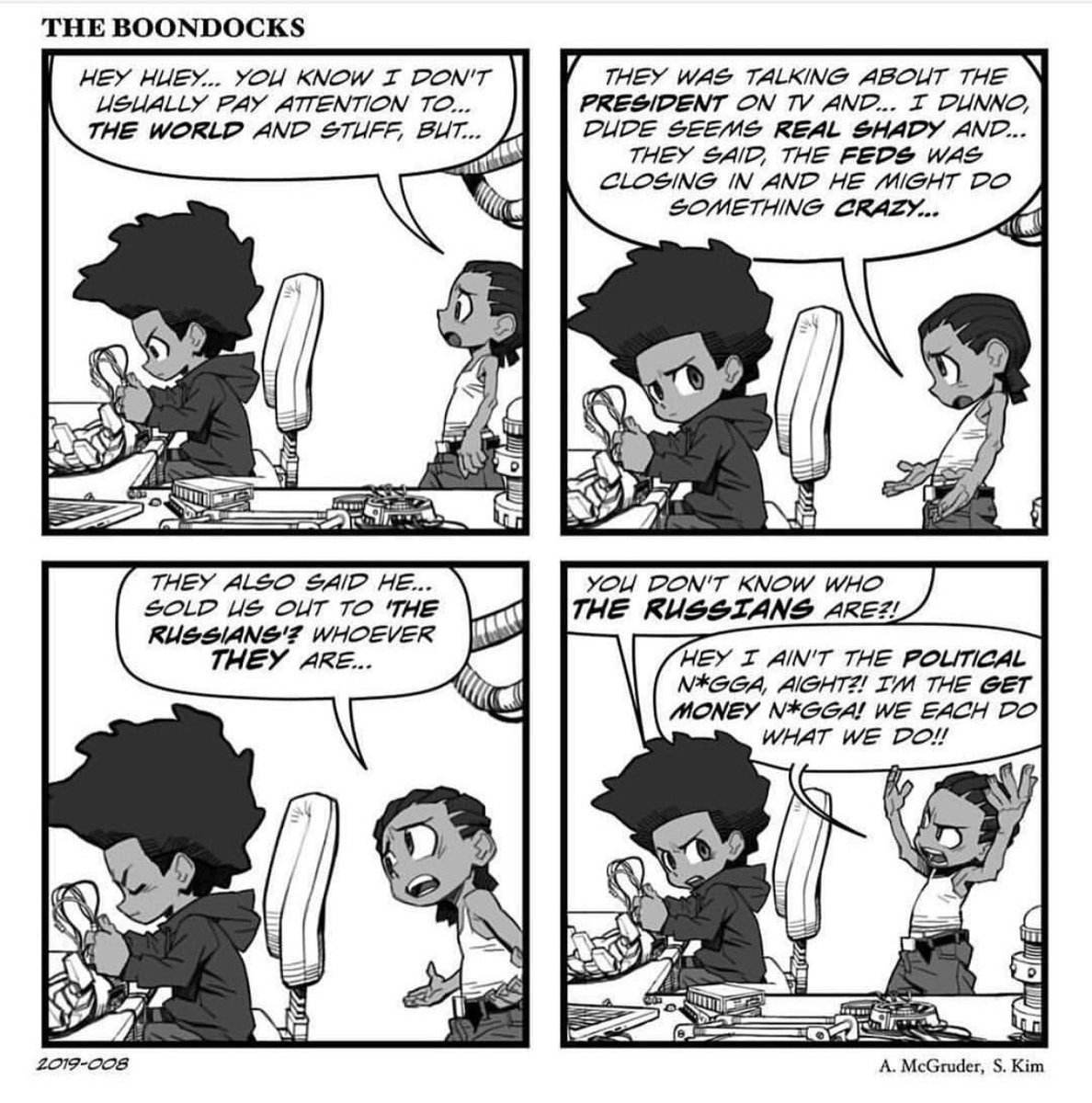 naima's tweet photo. Boondocks back, BTW. #BlackHistoryMonth https://t.co/XllXleN2Cx