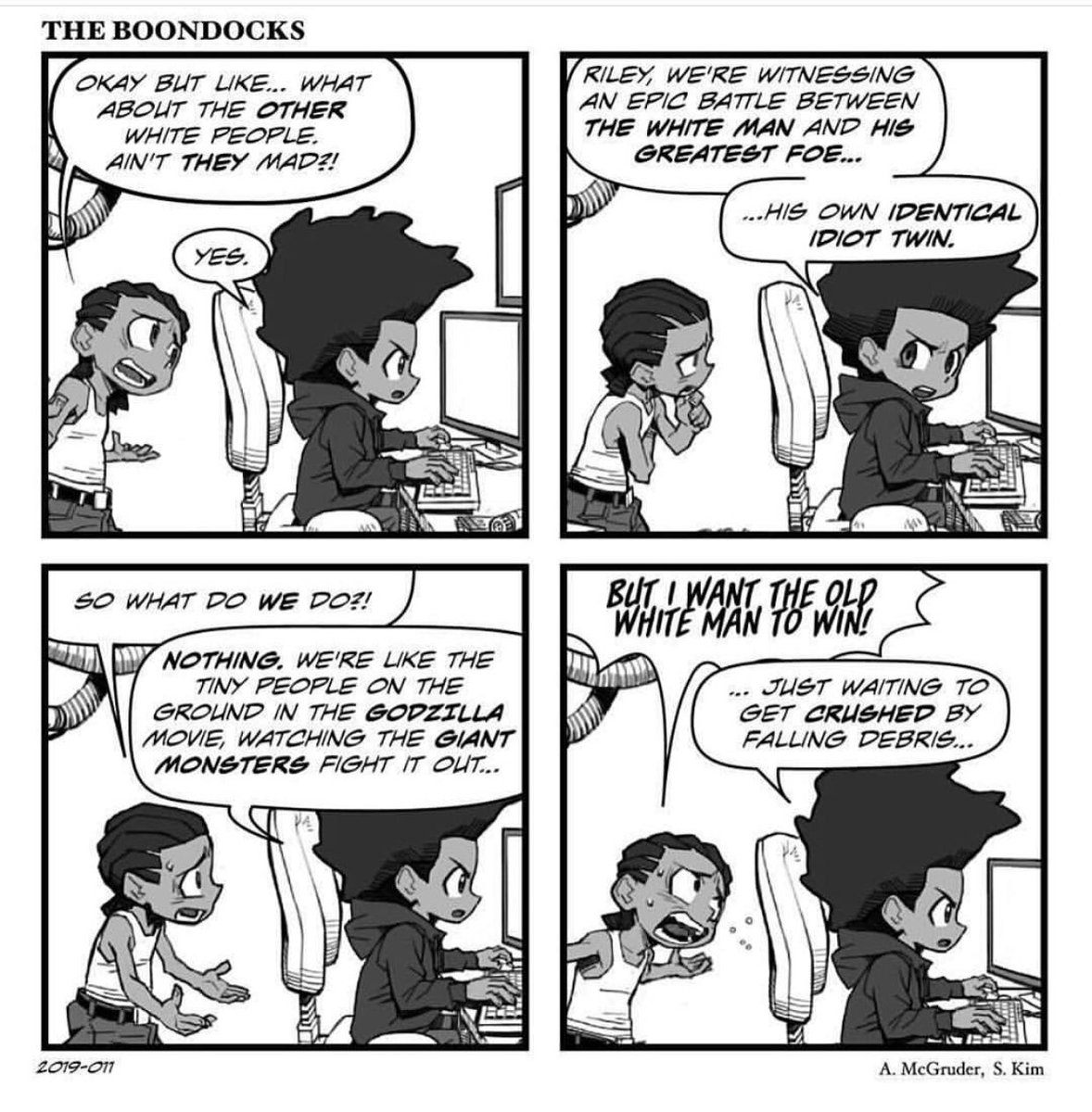 naima's tweet photo. Boondocks back, BTW. #BlackHistoryMonth https://t.co/XllXleN2Cx
